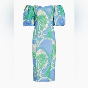 RHODE karima dress in periwinkle deco 4